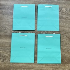 Authentic Tiffany & Co 4 x Blue Jewellery Gift Bags