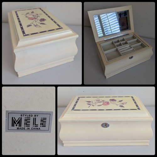Vintage mele cream wooden - vintage,