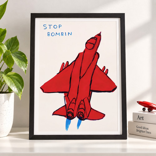 David shrigley stop - david, bombin