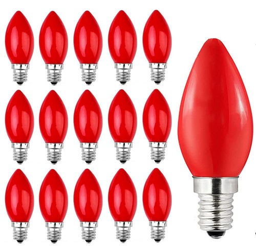 Pack red candelabra - c7,