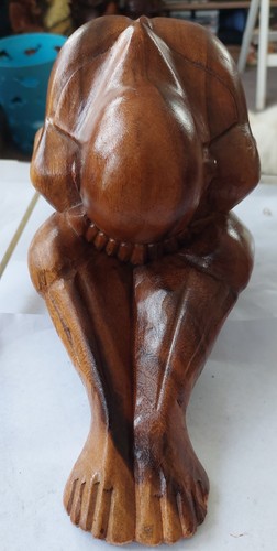 Hand carved wooden figurine - wooden,