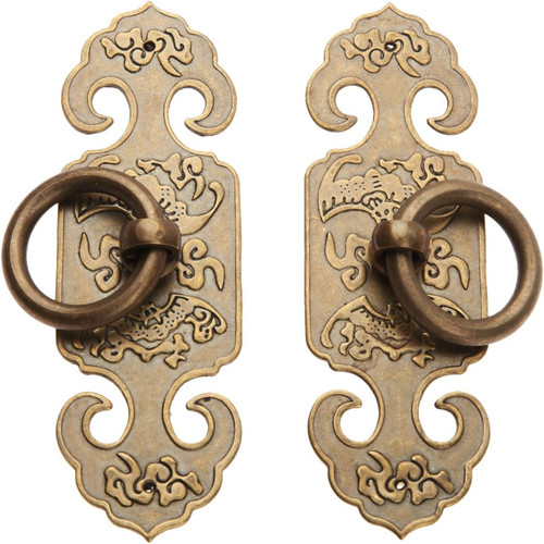 2pcs vintage style brass - 2pcs, ring