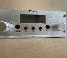 15W FM Broadcast Transmitter 76MHz-113MHz Stereo PLL FM Radio TNC Interface ST15