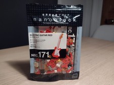 Kawada Nanoblock Collection NBC 171 Electric Guitar Red complete w/ spares
