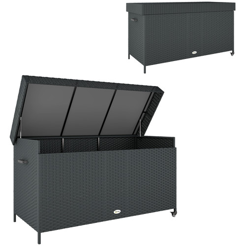 627l rattan garden storage - rattan,