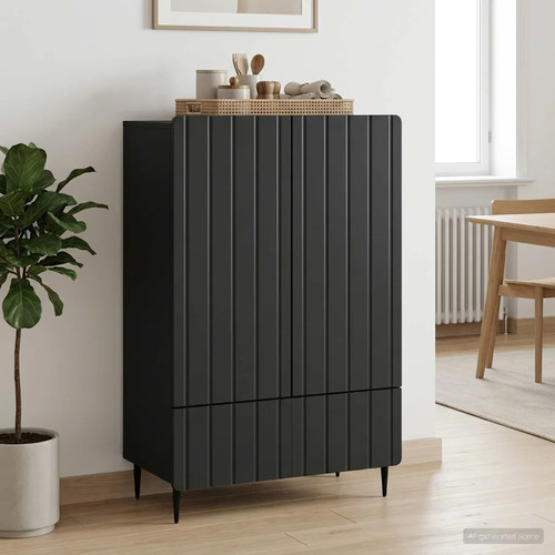 Sideboard black engineered - sideboard,