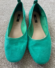 FAB M & S GREEN SUEDE LEATHER