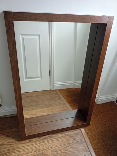 Wall mounted shelf mirror - wall,
