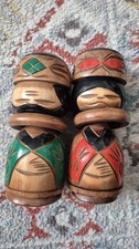  A pair of Kokeshi Dolls