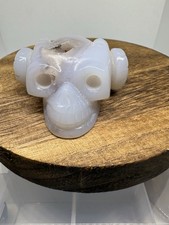 Ram Skull In Druzy Agate