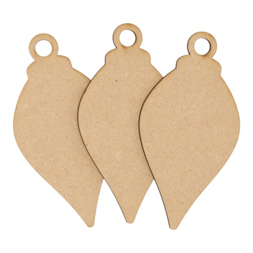 Wooden mdf christmas bauble - christmas,