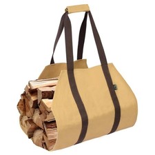 Waxed Canvas Log Holder