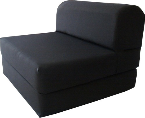 Black sleeper chair - black,