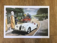 Preparatory Work For Those Were The Days Jaguar XK120 Print  By Tony Smith