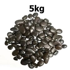 5kg Decorative Natural BLACK PEBBLES Stones Chippings Gravel HOME GARDEN Rocks