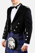 Ex-Hire 100% Wool Prince Charlie Jacket & Waistcoat – Scottish Highland Wedding