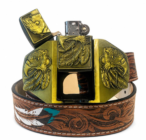 Vintage eagle lighter buckle - eagle,