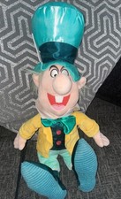 Disney Store Mad Hatter 20" Plush Doll Alice In Wonderland Disney Stamp BNWT