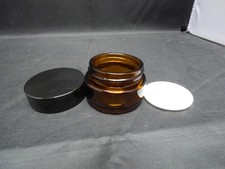 12. Mini Brown Glass Jars with