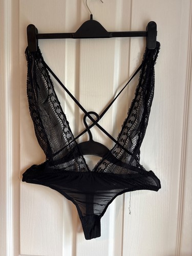 Black sexy lingerie lace - black,