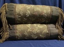 Bolster Pillows With Botanical