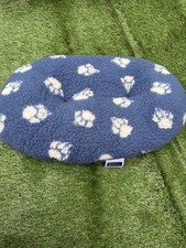 Danish design cat pillow navy cat bed with paw print