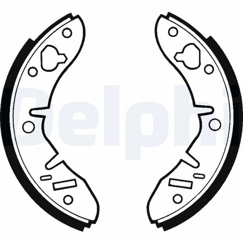 Brake shoe set - shoe, delphi