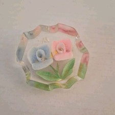 Lucite Vintage Reverse Carved