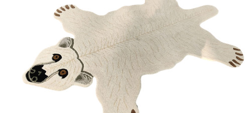 Polar bear rugs 4x6 feet - polar,