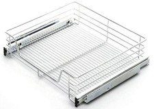 1 x Pull out Wire Basket Chrome Kitchen - Bedroom Drawer Storage ( 600mm )