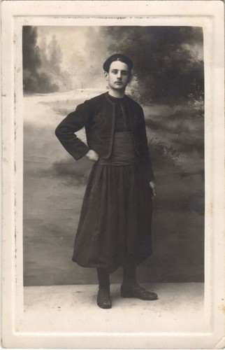 Old postcard algeria - men,
