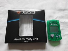 SEGA DREAMCAST Visual Memory Unit VMU GREEN Boxed Complete From A Collector Mint