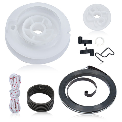 Recoil starter rope pulley - rope, kit