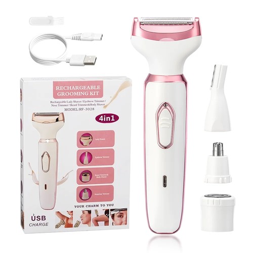 Electric lady shaver - 4-in-1,
