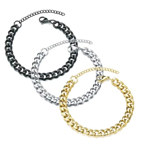 Mens silver bracelet 18cm5cm - mens,