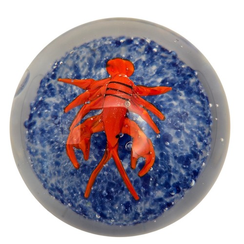 Large art glass lobster - large,