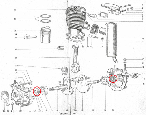 Villiers crankshaft chaincase - villiers,