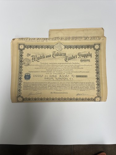 Vintage share certificate