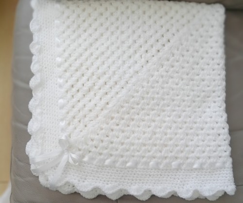 Hand crochet baby blanket new - hand,