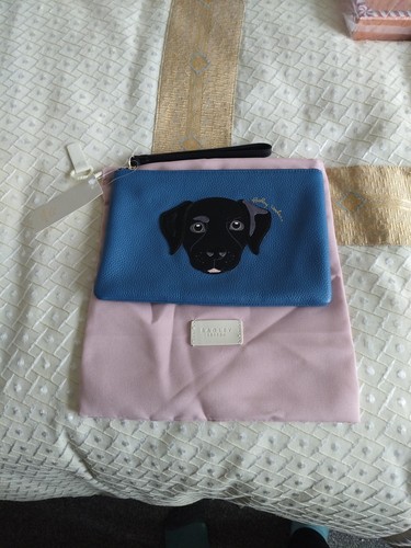 New leather blue radley and - blue,