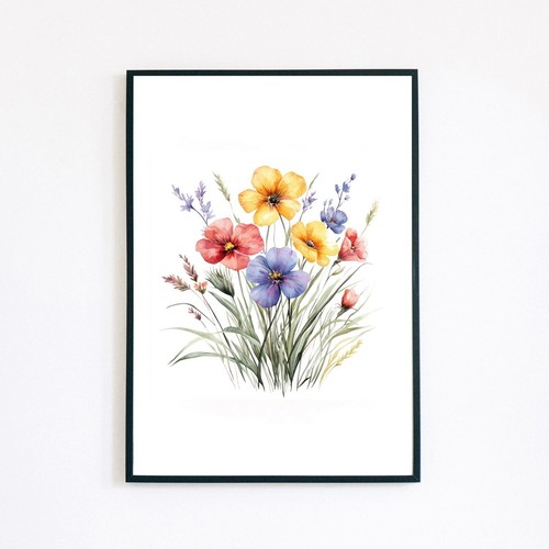 Flowers botanical watercolour - flowers,