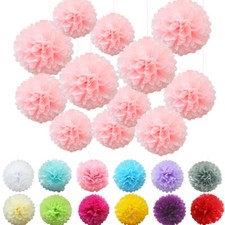 Time to Sparkle 30/10PCS Tissue Paper Pompoms Large Hanging Wedding Party Decor