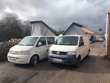 VW T4 Poptop VW T5 poptop Elevating Roofs