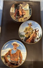 John Wayne “The Duke” Collectors Plate By Franklin Mint - 3 Different Plates