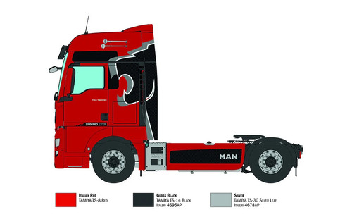 Italeri trucks man tgx - italeri,