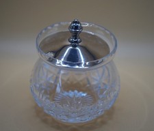 Vintage crystal lidded round - crystal,