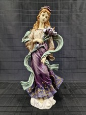 Vintage Resin Figurine Of Elegant Fantasy Style Lady - 30cm Tall