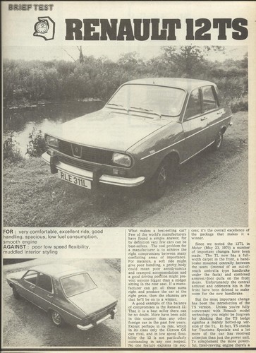 Renault original 1973 - ts,