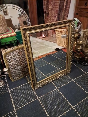 Medium vintage gilt ornate - gilt,