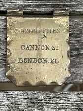 C.H.Griffiths & Sons Cannon St London Safe Brass escutcheon cover plate